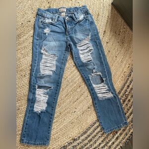 Mudd Distressed Blue Boyfriend Jeans